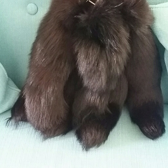 Genuine Black Fox Tails - Picture 4 of 6